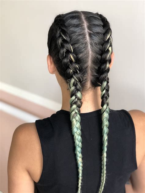 two french braids hairstyles